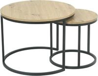 Couchtisch HELA "LINDAU", schwarz (artisan eiche, schwarz, schwarz, artisan eiche),