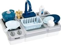 Spielk&uuml;che KLEIN "Miele - Sp&uuml;le mit Wasserfunktion und Kochfeld", wei&szlig;,