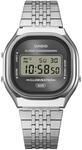 Chronograph CASIO VINTAGE, silber (edelstahlfarben, grau), Armbanduhren, Damen,