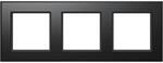 HOMEMATIC IP Smart-Home-Zubeh&ouml;r "Glasrahmen &ndash; 3-fach", schwarz, B:12,5cm H:5cm
