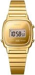 Chronograph CASIO VINTAGE, gold (goldfarben), Armbanduhren, Damen, Chronograph,