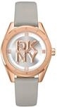Quarzuhr DKNY "Chambers Midi", grau, Armbanduhren, Damen, Quarzuhr, Armbanduhr,