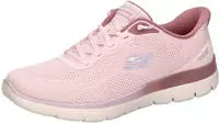 Slip-On Sneaker SKECHERS "SUMMITS", Damen, Gr. 37, rosa (mauve), Textil, Schuhe
