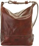 Cityrucksack PIK&Eacute;, Damen, Gr. B/H/T: 33cm x 30cm x 18cm, onesize, braun, Leder,