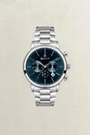 Quarzuhr GANT "Cleveland", silber (silberfarben, blau), Armbanduhren, Herren,