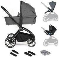 Kombi-Kinderwagen BABYGO "Harmony 3in1", Baby, grau, Aluminium, Polyester,