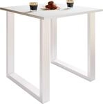 Esstisch VCM "Premium Holz Esstisch K&uuml;chentisch Xona U 80x50", wei&szlig; (wei&szlig;, wei&szlig;),