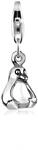 Charm-Einh&auml;nger NENALINA "Charm Anh&auml;nger Pinguin 925 Silber" Gr. 23, silber,