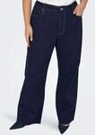 Weite Jeans ONLY CARMAKOMA "CARSNOW HW WIDE DNM JEANS PIM080 NOOS", Damen, Gr. 46,
