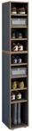 Schuhregal VCM "Holz Regal Schuhschrank Schuhregal Salia B30", grau (anthrazit),