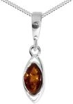 Kette mit Anh&auml;nger OSTSEE-SCHMUCK "- Telia - Silber 925/000 - Bernstein" Gr....