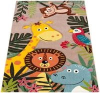 Kinderteppich PACO HOME "Diamond 650", beige, B:133cm H:16mm L:133cm, Polypropylen
