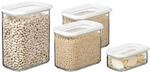 Vorratsdose MEPAL "Vorratsdosen Modula 4er Set", wei&szlig;, B:2cm H:2cm L:2cm,