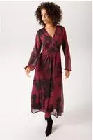 Maxikleid ANISTON CASUAL, Damen, Gr. 36, N-Gr, dunkelrot, bordeaux, dunkelbraun,