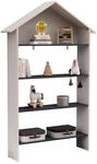Standregal VCM "Holz Kinderregal B&uuml;cherregal Kinder Regal Malusa", grau (wei&szlig;,