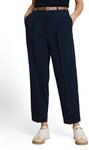 Bundfaltenhose TOM TAILOR "Barrel Leg", Damen, Gr. 44, L&auml;nge 28, blau (sky captain