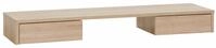 Tischaufsatz M&Auml;USBACHER "Mio", braun (eichefarben), B:120cm H:14cm T:31cm,