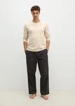 Pyjama MARC O'POLO "Mix & Match Cotton", Herren, Gr. S, hellbeige, schwarz...