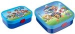 Lunchbox MEPAL "Brotdosen-Set Campus (2025) 2er Set", blau (paw patrol pups), B:2cm