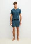 Schlafhose MARC O'POLO "Mix N Match Cotton", Herren, Gr. S, N-Gr, blau (orion blau),