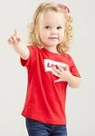 T-Shirt LEVI'S KIDS "BATWING TEE", Jungen, Gr. 24M/92, rot (superrot), Single...