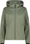 Softshelljacke CMP "WOMAN JACKET ZIP HOOD", Damen, Gr. 34, gr&uuml;n (gr&uuml;n tea me),