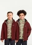 3-in-1-Funktionsjacke JACK WOLFSKIN "ICELAND 3IN1 PRINT JKT K", Kinder, Gr. 104,