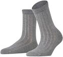 Socken FALKE "Eyelet", Kinder, Gr. 35-38, grau (light graumeliert (3390)),