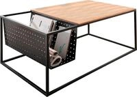 Couchtisch PAROLI, braun (eiche, schwarz, eiche), B:109cm H:40cm T:60cm, Tische,