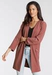 Longblazer LAURA SCOTT, Damen, Gr. 34, bunt (rosebraun), Jersey, Obermaterial:...
