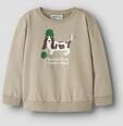 Sweatshirt NAME IT "NMMNILIUS LS NREG SWE BRU PB", Jungen, Gr. 116, beige...