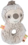 Greifspielzeug FEHN "Lazy, Crazy & Pink, Ring-Greifling Faultier", grau (grau,