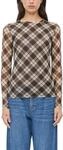 Langarmshirt S.OLIVER, Damen, Gr. 34, bitter chocolate check, Web,...