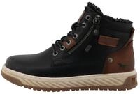 Winterboots MUSTANG SHOES "Stiefelette", Herren, Gr. 40, schwarz, Lederimitat, Schuhe