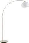 BRILLIANT Bogenlampe "Vessa - Bogenstehleuchte", beige (beige, wei&szlig;), 1, &Oslash; 30cm H: