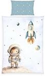 Babybettw&auml;sche BABY BEST "Kleiner Astronaut", bunt (multicolour), B/L: 100cm x