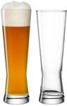 Bierglas LEONARDO "Weizenbiergl&auml;ser Grano 500 ml 2er Set transparent", bunt