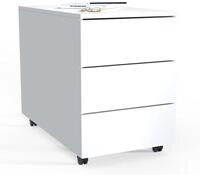 Container VCM "Rollcontainer Beistellcontainer Dalosa 70 cm", wei&szlig;, B:39cm T:70cm,