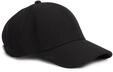 Baseball Cap TOMMY HILFIGER "TH 6 PANEL MELTON CAP", schwarz, Wollmischung, Caps