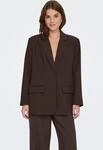 Longblazer ONLY "ONLLINDA-RAVEN L/S BF BLAZER TLR NOOS", Damen, Gr. 38, braun (coffee