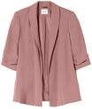 Blusenblazer SHEEGO "Longblazer Longblazer mit Schalkragen", Damen, Gr. 44, rosa