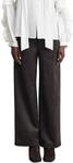 Lederimitathose COMMA, Damen, Gr. 34, N-Gr, braun (mulch braun), Velours,