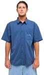 Kurzarmhemd QUIKSILVER "YG Lithium", Herren, Gr. XXL, blau (schwarz denim),