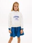 Sweatshirt TOMMY HILFIGER, M&auml;dchen, Gr. 74, wei&szlig; (ancient wei&szlig;), Sweatware,