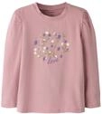 Langarmshirt NAME IT "NMFOCEATU LS TOP BOX", M&auml;dchen, Gr. 92, rosa (lilas),...