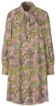 Blusenkleid JOOP "Danja", Damen, Gr. 38, N-Gr, Langarm, Web, bunt (gr&uuml;n rosa