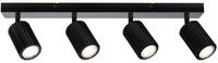 PAULMANN Deckenspots "Lirena Schwarz 230V Metall", schwarz (schwarz matt), 4, H: