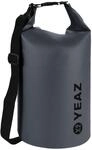 Packsack YEAZ "Wasserfester Packsack 20L ISAR", Kinder, Gr. 20, schwarz,