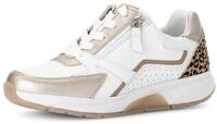 Keilsneaker ROLLINGSOFT, Damen, Gr. 37, gold (wei&szlig;, puder), Leder, Textil,