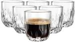 Espressoglas LEONARDO "Espressogl&auml;ser (3) Gocce 60 ml 6er Set transparent", bunt